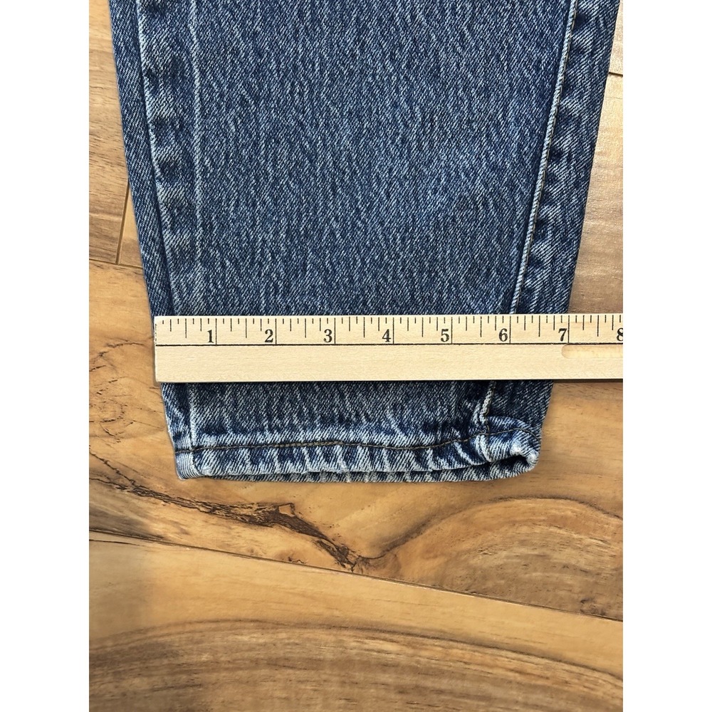 ZENA 30x28.5 13 High Waisted Mom Jeans Cotton Relaxed Tapered Leg 80s Retro - Picture 10 of 10